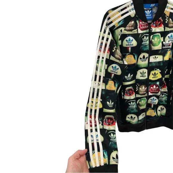 Adidas Vintage Mens 90's Print Superstar AOP Track Top Jersey Jacket Size Small - Picture 13 of 16
